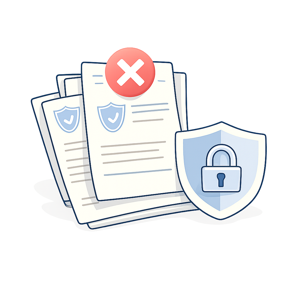 보험문서 잠긴보호막